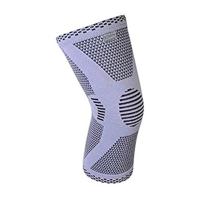 Amsahr Paire de Genouillère de Compression Tricotée en Nylon/Spandex Taille Grand 1 Unité