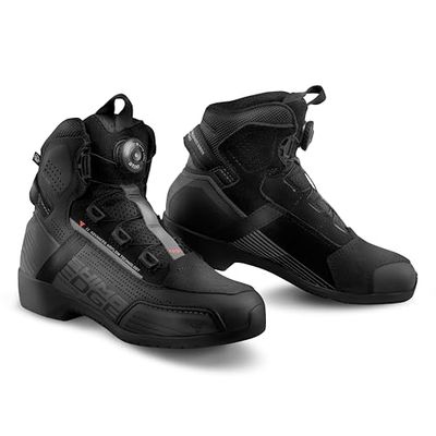 SHIMA Men's Edge Motorcycle Shoes, Women's/Breathable/Black, 39 EU