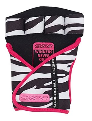 Chiba Dameshandschoen Motivation Glove, zwart/wit/roze, L, 40936