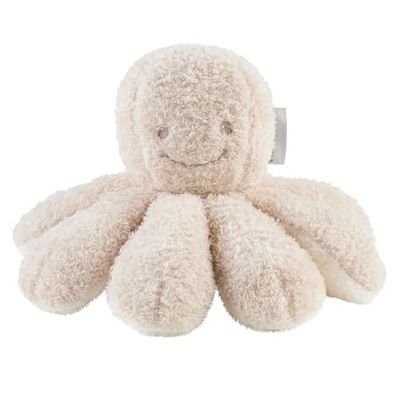 Nattou Doudou Hochet en Polyester, Pieuvre, Env. 20 cm, Teddy, Beige