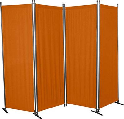 Angerer Freizeitmöbel GmbH Paravent - Séparateur de pièce et séparateur de pièce - Brise-Vue - Paravent d'extérieur pour Protection Contre Le Vent et l'ombre sur Le Balcon (4 pièces, polyéthylène