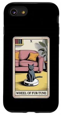 Wheel Of Fur-Tune Tarot Card Cat Robot Vacuum Cleaner Cat Case for iPhone SE (2020) / 7/8