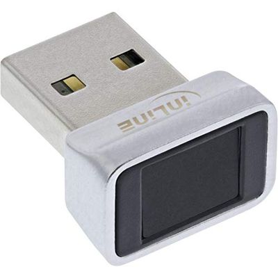 InLine Scanner di impronte digitali USB, compatibile con Windows Hello 41360C