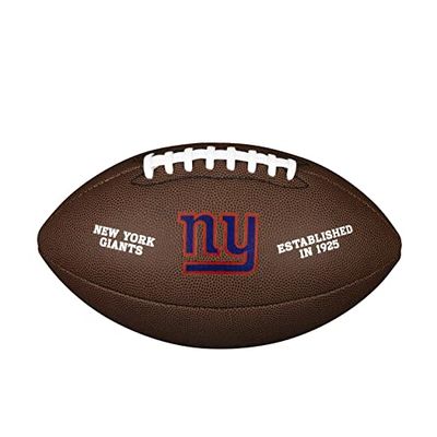Wilson Palla da Football Americano NFL TEAM LOGO, Misura Ufficiale, Pelle Composita