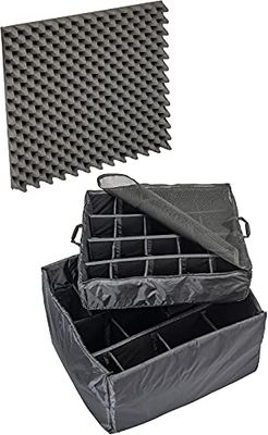 Peli 1635 Padded Divider Set, Original Protector Case Accessory, Compatible 1630, Colour: Black