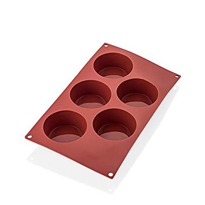 WAS 3169 005 - Moldes para magdalenas (5 moldes, 3,2 cm de altura, 8,1 cm de diámetro)