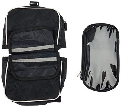 G-MOTIONS Unisexe - Adulte sacoche2 sac2, shwartz, Large