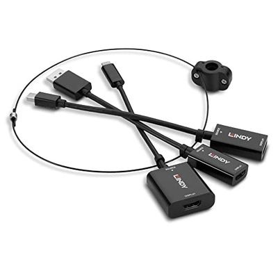 USB Type-C converter mDP & DisplayPort naar HDMI 18G met kabelbinder
