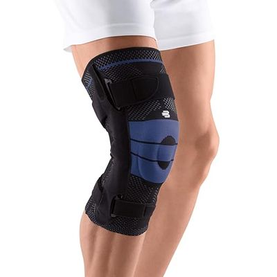 BAUERFEIND - GenuTrain S - Hinged Knee Brace Support - Advanced Stability of the knee joint - Left Knee - Size 3 - Color Black