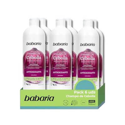Lök Babaria 6-pack schampo - lökschampo | Babaria X6 700 ml lökschampo | lök schampo | lökschampo | lökschampo utan lukt