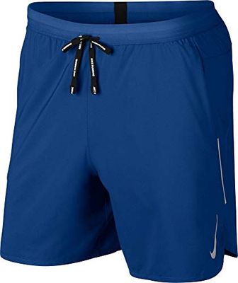 Nike M Nk FLX Stride Short 7in 2in1, Pantaloni Uomo, Indaco/Blu (Indigo Force/Blue Void)/Argento Catarifrangente, S