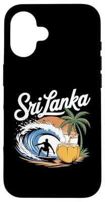 Sri Lanka Surfing Travel Sri Lanka Case for iPhone 16