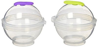 Ibili Conjunto de 2 formas de bolas de gelo XXL, Stainless Steel, centimetros