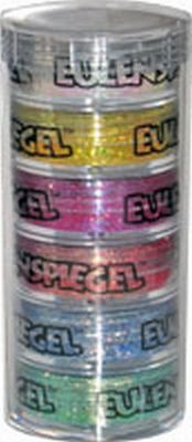 Eulenspiegel 999158 Glamour-editie, polyester glitter, 6 x 6 g, strooiglitters, carnaval, Halloween, themafeest