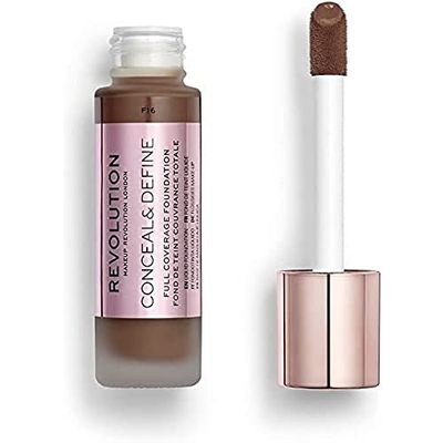 Makeup Revolution, Conceal & Define, Fond de Teint, F16, 23ml