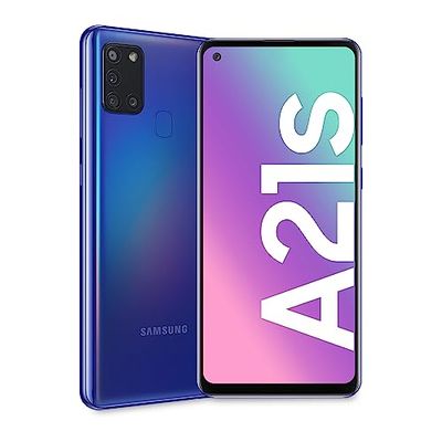 SAMSUNG Smartphone MÓVIL Galaxy A21S Blue - 6.5'/16.5CM - CAM (48+8+2+2)/13MP - OC - 64GB - 4GB RAM - Android - 4G - Dual SIM