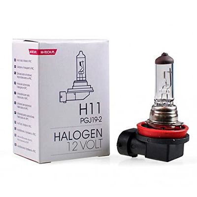 M-Tech Lâmpada de halogéneo H11 12 V 55 W PGJ19-2