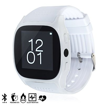 Silica DMX043WHITE Silica DMX043WHITE Smartwatch M26s Plus met hartslag, bloeddruk en meldingen voor iOS en Android, wit