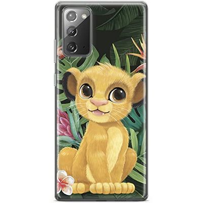 ERT GROUP etui na telefon Samsung GALAXY NOTE 20, case oryginalny i oficjalnie licencjonowany przez Disney, wzór Simba i Przyjaciele 004, optymalnie dopasowane, plecki z TPU