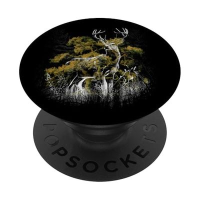 Deer Nature Forest Animals Antlers Forest Dwellers Fairy Tale Deer PopSockets Adhesive PopGrip
