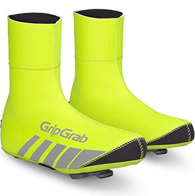GripGrab Mixte Gripgrab Racethermo Couvre-chaussures D'hiver en Néoprène pour Vélo Course Couvre chaussures de v lo, Jaune Fluo, XL EU