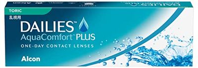 Dailies AquaComfort Plus Toric Lenti a Contatto Giornaliere, 30 Lenti, BC 8.8 mm, DIA 14.4 mm, CYL -0.75, Asse 10, +0.25 Diopt