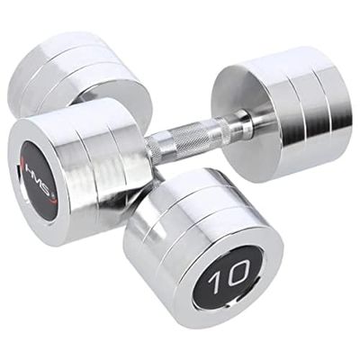 Chrome dumbbells 2 x 10 kg HMS CHD10