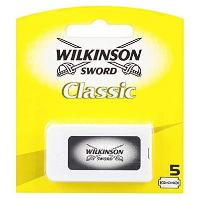 Wilkinson Sword Classic - Cargador de 5 Cuchillas de Afeitar de Doble Filo