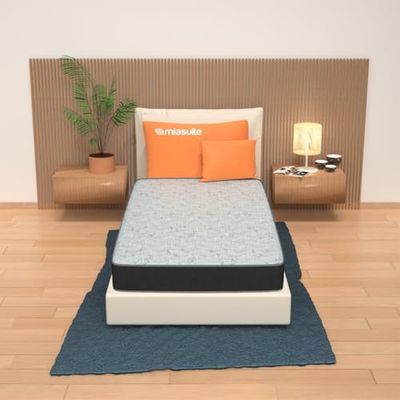 miasuite i sogni italiani Matelas Simple 80 x 175 cm de Haut 13 cm en waterfoam Pliable pour lit d'appoint et orthopédique modèle Sommet