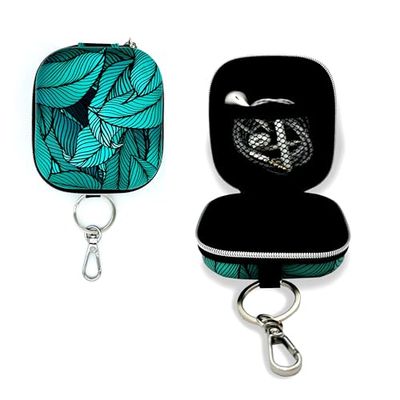 Zestaw mini etui + słuchawki z długim kablem i mikrofonem, (koniec plątaniny) Słuchawki douszne, słuchawki głośności na przycisk, słuchawki z kablem jack 3,5 mm - kompatybilne z iPhone/Samsung/PC