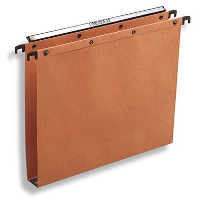 Elba 100330308 Suspension Files with Drawers 30 mm Base Kraft Paper Pack of 25 Orange
