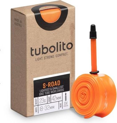TUBOLITO Camera d'aria S-Tubo, strada, 700c, valvola 42 mm, arancione