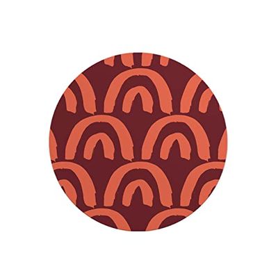 Questo Casa, Ronde digitaal bedrukte muismat, antislip onderkant, voor kantoor en thuis, diameter: 22 cm