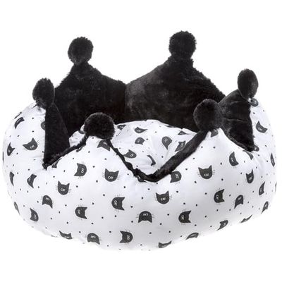 Ferplast Lettino Imbottito Cuccia Gatti MIKADO con Cuscino, Pelliccia Ecologica e Cotone, Gioco, Lavabile