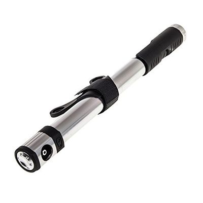 Crank Brothers Pompe Klic HP avec, Pompa con manometro per Bicicletta Unisex-Adulto, Argento, 260mm