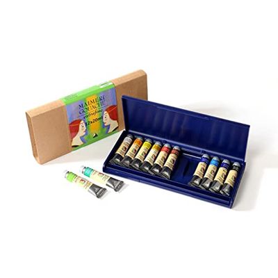 MAIMERI Gouache - Boîte 12 tubes 20 ml de couleurs fines