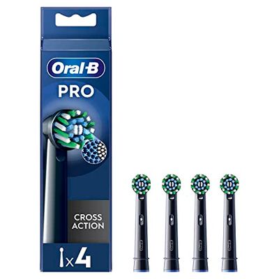 Oral-B Testine Di Ricambio Pro Cross Action Black, 4 Testine