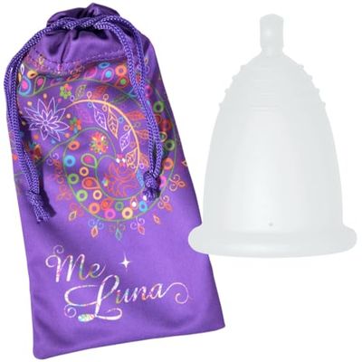 MeLuna Classic copo masculino, bola, transparente, tamanho L, 1 unidade