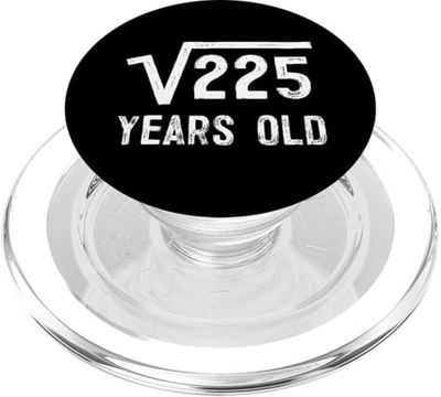 Square Root of 225 15th Birthday Design PopSockets PopGrip para MagSafe