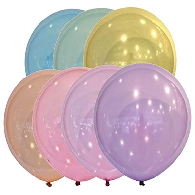 Amscan 9906950 - Globos de látex (50 unidades, 27,5 cm de diámetro), diseño de Droplets