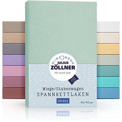 Julius Zöllner Drap-Housse en Jersey 90 x 40 cm Sauge