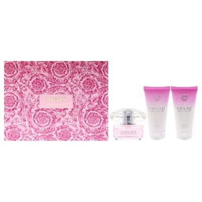 Versace Bright Crystal by Versace for Women - 3 Pc Gift Set 1.7oz- EDT Spray,Perfumed Bath and Shower Gel, Perfumed Body Lotion