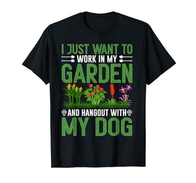 Funny Dog Lover Plant Gardener Garden Gardening - Dueño de perro Camiseta
