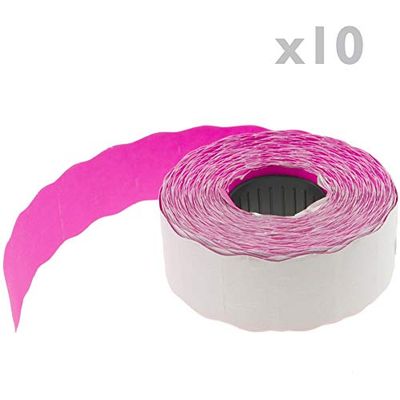 rotolo Bobina da 800 etichette adesive Rose 22 x 12 mm 10 pezzi (sd73)