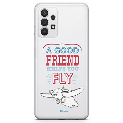 ERT GROUP mobiltelefonfodral för Samsung A32 4G LTE originalt och officiellt licensierat Disney mönster Dumbo 004 optimalt anpassad till formen på mobiltelefonen, gedeeltelijk transparant