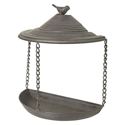 Trixie Bañera para Montar a la Pared - 400 ML y 22 × 25 × 11 cm - Gris - para Pájaro