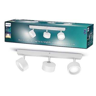 Philips, spot Bracia 3x5.5W, blanc chaud 2700K, Blanc
