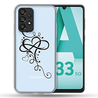 Cokitec Cover trasparente per Samsung Galaxy A33 5G C?ur Infinite