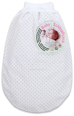 babybay ryggsäck organic cotton med bältesspänne vita prickar pärlgrå Vita punkter pärlgrå