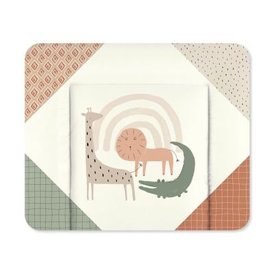 Julius Zöllner Matelas à langer, 65 x 75 cm, imperméable et lavable, fabriqué en Allemagne, certifié Oeko-Tex Standard 100, Wild Friends GD